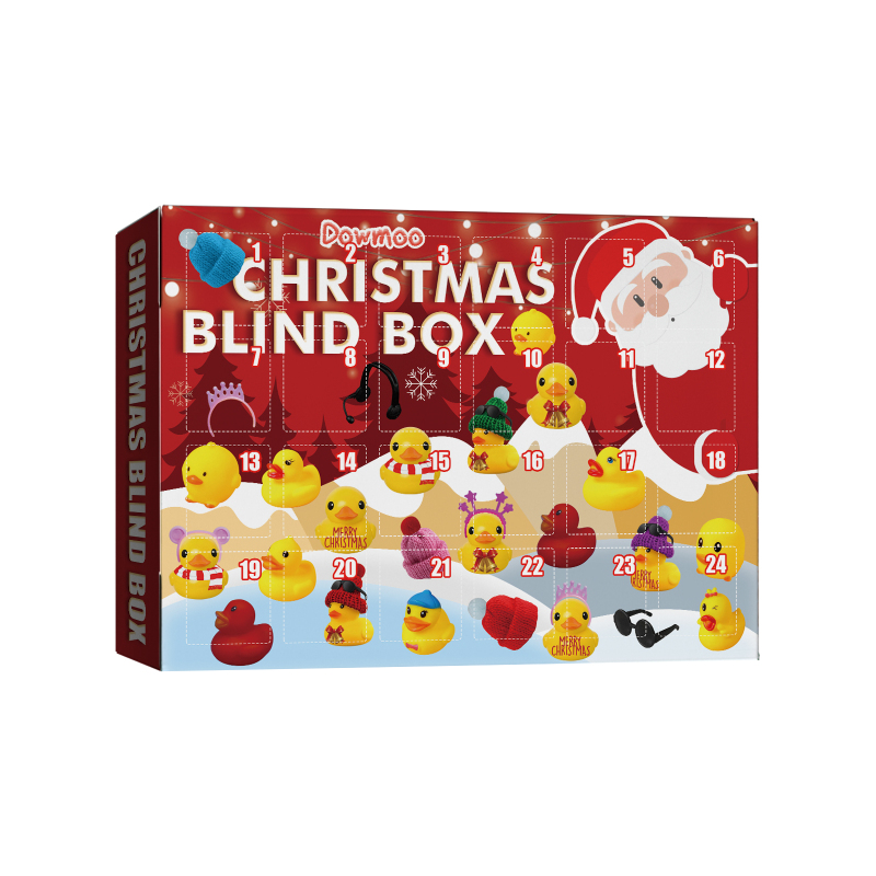 main Dowmoo Christmas Blind Box, 24 Grid Cartoon Gift Ducklings Blind Box