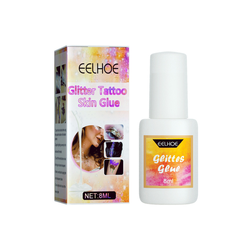 EELHOE Flash Tattoo Skin Gel, Face Body Skin Flash Tattoo Eye Makeup Paint Makeup Skin Gel