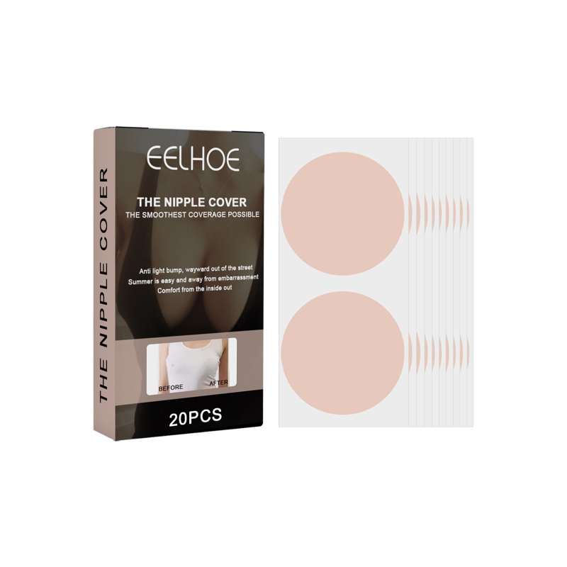 main EELHOE Invisible Breast Tape, Anti-Protrusion Areola Invisible Wedding Bra Breathable Tape