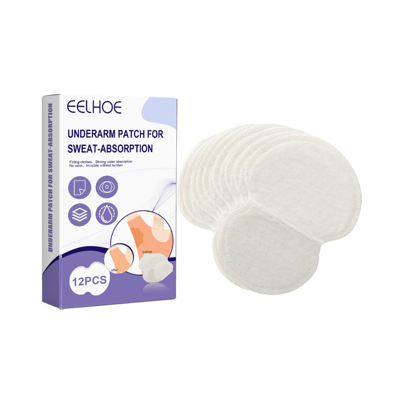 EELHOE Underarm Sweat Pad, Summer Lightweight Disposable Underarm Breathable Long-lasting Sweat Absorbent Deodorant Pad