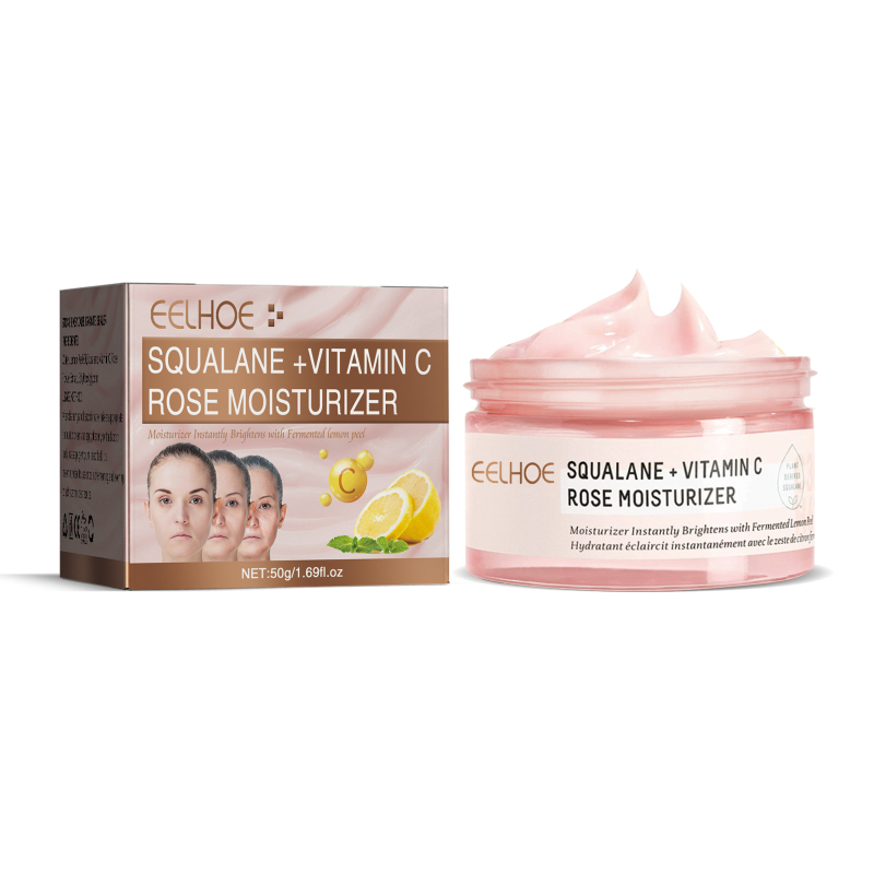 main EELHOE Squalane Vc Rose Moisturizing Cream, Anti Dull Moisturizing Firming Brightening Face Cream