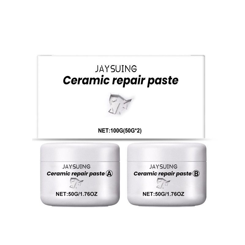 Jaysuing Tile Toilet Pit Ceramic Paste, Repair Agent Marble Tile Adhesive Glaze Repair Agent