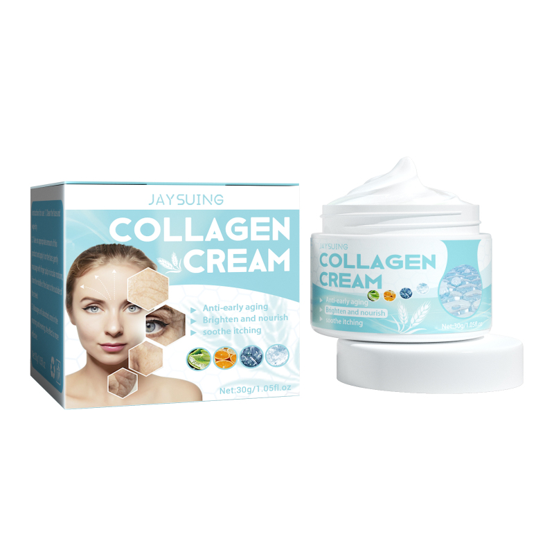 main Jaysuing Collagen Cream, Firming Anti-aging Skin Moisturizing And Shiny Face Cream