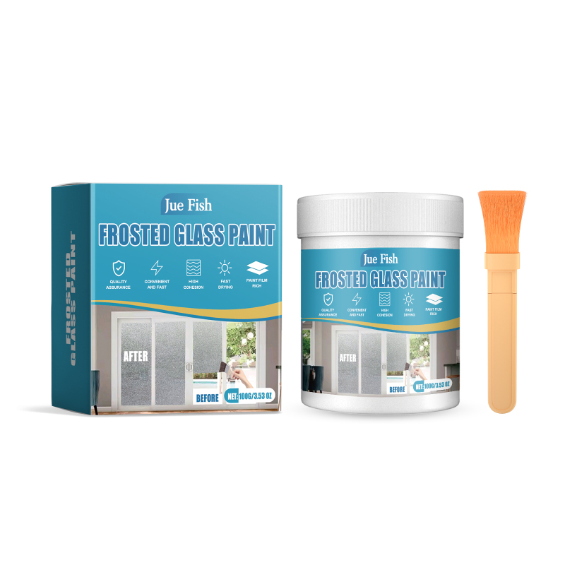 Jue Fish Sandblasted Glass Paint, Window And Door Shading Frosted Glass Coating, Matte And Hazy Frosted Glass Paint