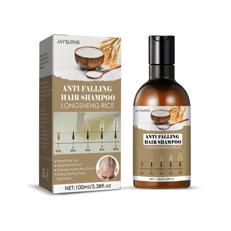 main Jaysuing Rice Water Hair Shampoo, Scalp Repair Anti-Loss Hair Care Clean Shampoo