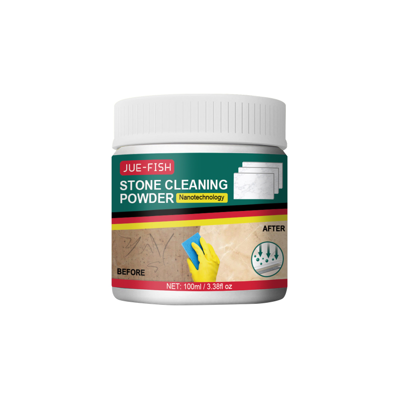 main Jue-Fish Stone Cleaning Powder, Kitchen Quartz Countertop Tiles Remove Stubborn Dirt Polishing Cleaning Powder