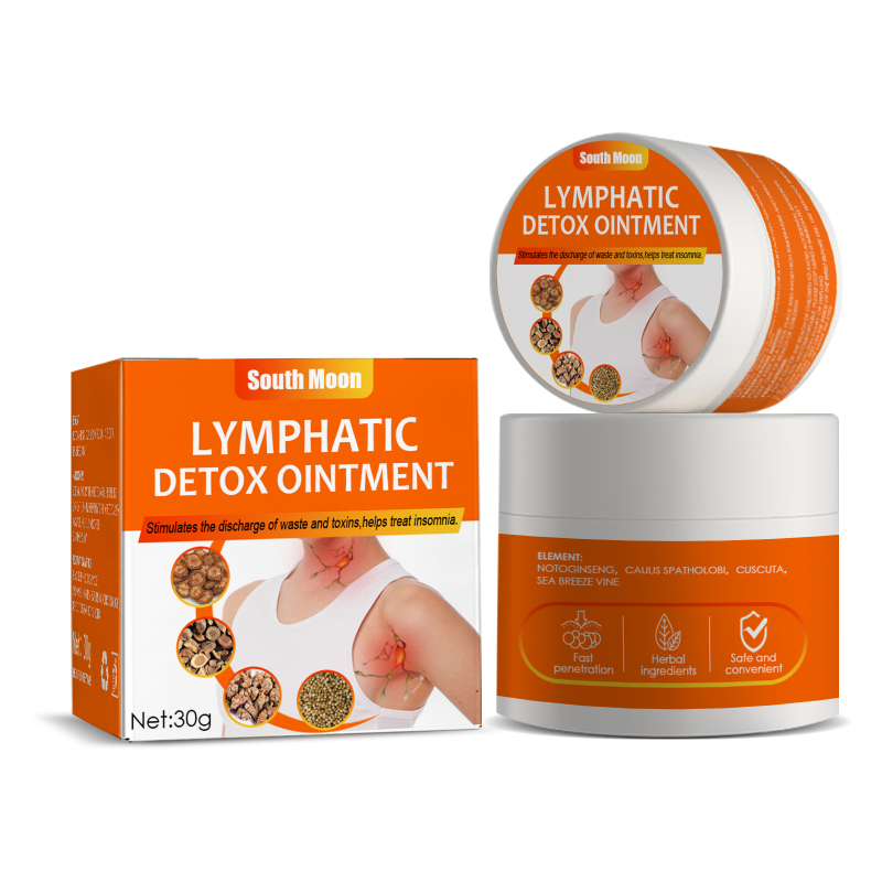 main South Moon Lymph Health Care Cream, Improve The Neck Armpit Lymph Elimination Cream Caking Repair Cream