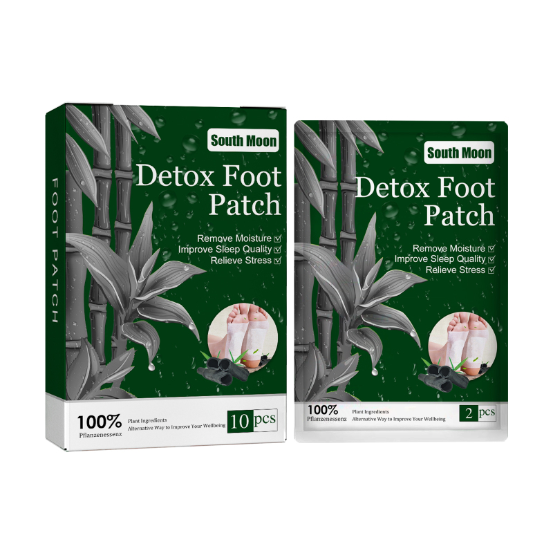 main South Moon Herbal Foot Patches, For Foot Care, Mild Ingredients, External Body Care Patches For Feet And Legs