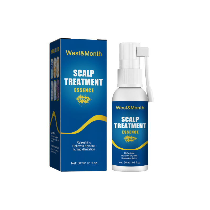 main West&Month Scalp Treatment Essence Spray, Hair Care And Repair Damaged Hair Follicle Hair Root Treatment Spray