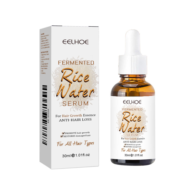 EELHOE Rice Water Hair Essential Oil Improves Dry Hair, Irritated Hair, Moisturizes Hair, Perms And Dyes Damage Care