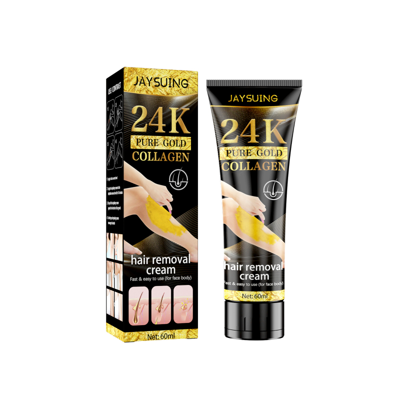Jaysuing 24k Gold Hair Removal Cream, Gentle And Non-Irritating Hair Removal Care Cream For The Armpits, Legs And Hands