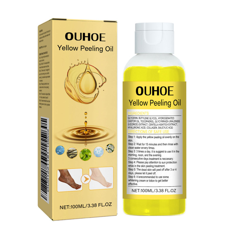 main OUHOE Yellow Exfoliating Oil, Hydrates And Moisturizes Skincare Body, Clears Skin, Brighens Skin Tone