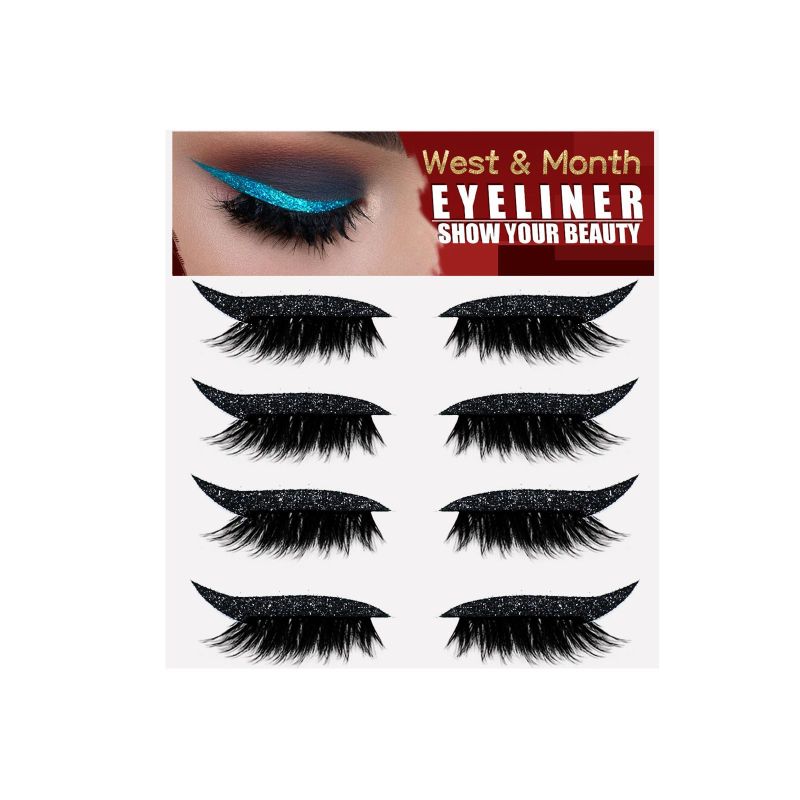 West&Month Reusable Eyeliner Stickers, Double Eyelid Stage Makeup Party Nightclub