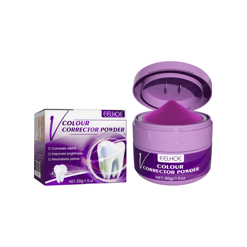 main EELHOE v34 Whitening Powder, Cleaning Stains Freshening Breath And Brightening White Teeth Cleaning Powder
