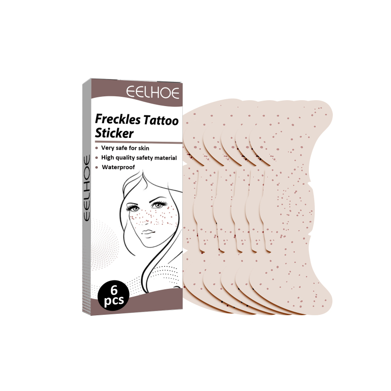 main EELHOE Freckles Tattoo Sticker, Sweat-Proof Long-Lasting Makeup Party Euro-American Freckle Stick Fashion Personality Freckle Waterproof