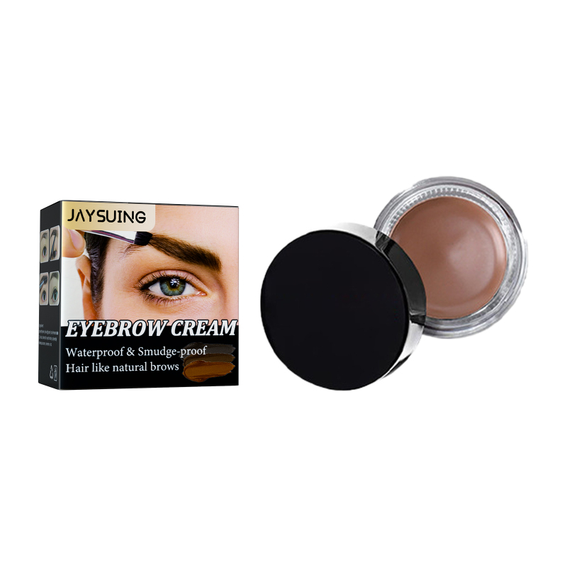 Jaysuing Eyebrow Cream, Quick Dry Waterproof Non-decolorized Non-Smudging Eyebrow Cream