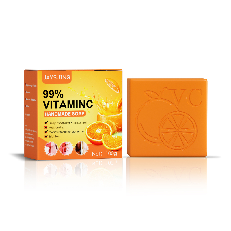 main Jaysuing Vitamin C Beauty Soap - Gentle And Moisturizing, Cares For The Skin All Over The Body, Daily Refreshing Skin Care Soap