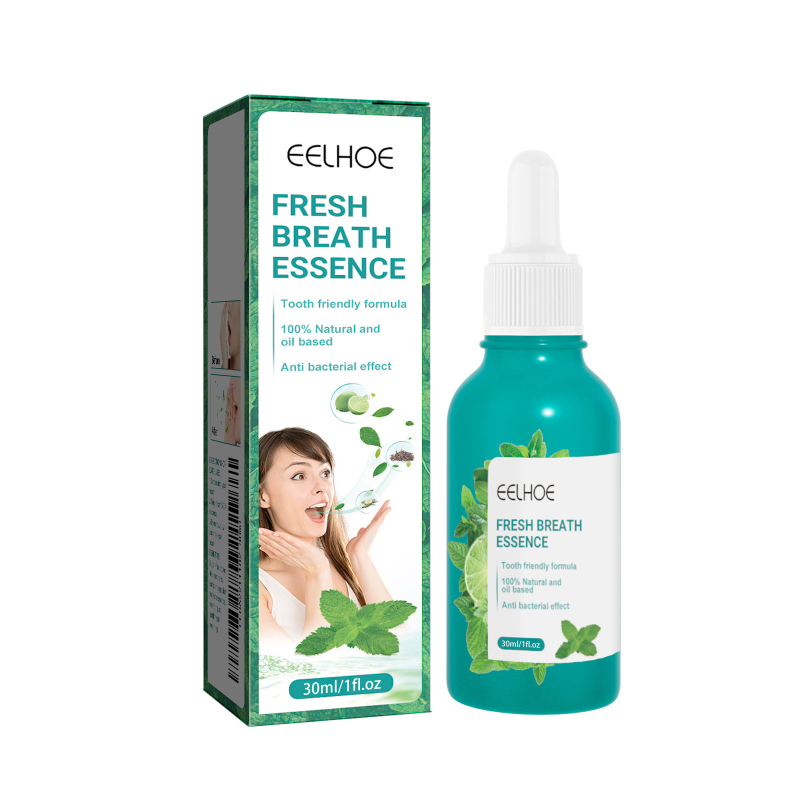 main EELHOE Fresh Breath Essence Gently Cleanses And Cares For Your Mouth On A Daily Basis. It Has A Minty Scent That Keeps Your Breath Fresh And Fragrant