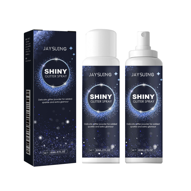 main Jaysuing Brightening Glitter Spray, Collarbone Hair Halloween Party Nightclub Dress Film Highlighter Spray Powder