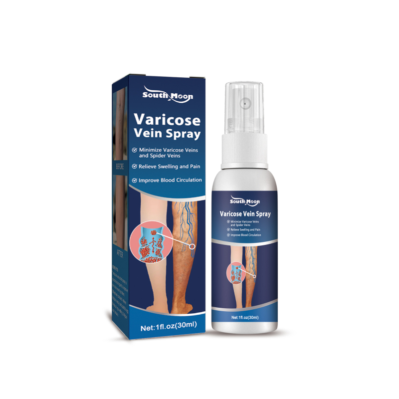 main South Moon Intravenous Massage Varicose Spray, Smooth Blood Vessel Bulges Skin Care Relief Earthworm Leg Spray