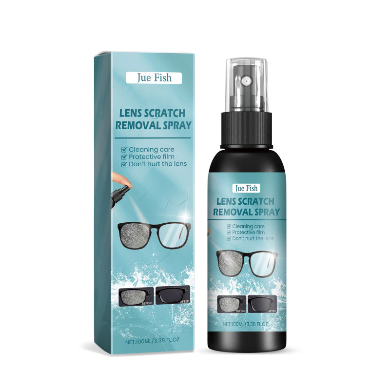 main Jue-Fish Lens Scratch Remover, Repair Scuff Scratches Refurbished Eye Lens Glass Blur Curing Agent