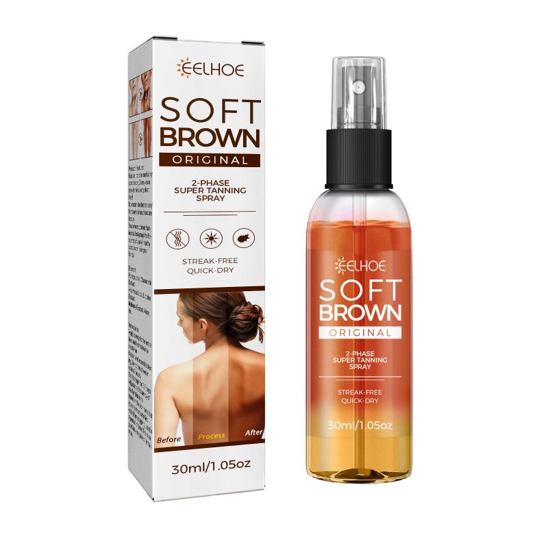 main EELHOE Helps Tan Spray, Helps Black Refreshing Natural Bronzer Wheat Color Helps Tan Spray
