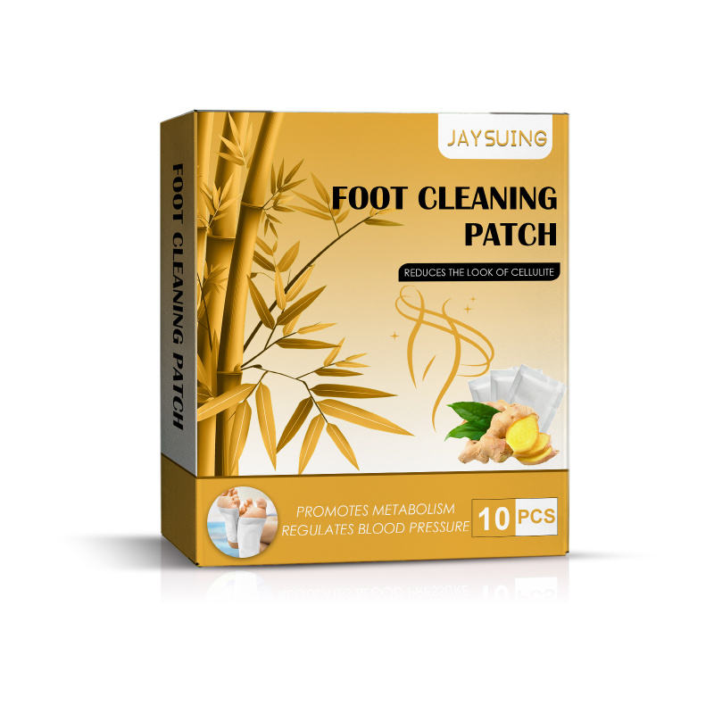 main Jaysuing Ginger Body Shaping Foot Patch, Body Dehumidification Firming Slimming Massage Patch