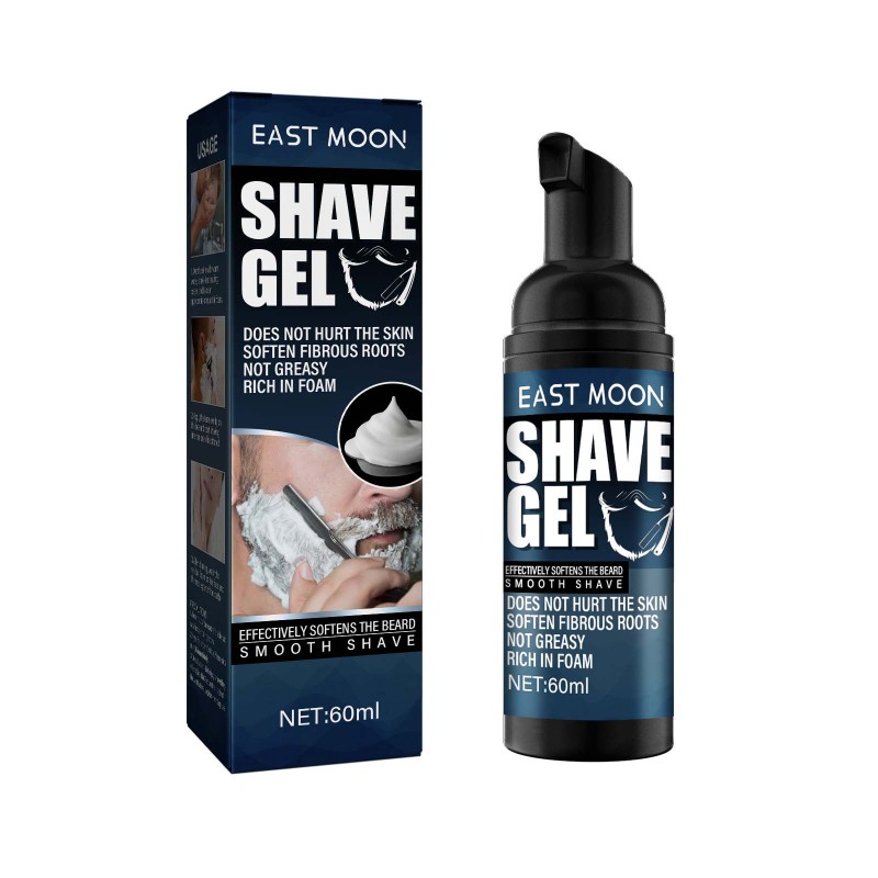 main East Moon Shaving Cream, Men's Shaving Foam Gentle Refreshing Cleansing And Softening Beard Foam Shaving Cream