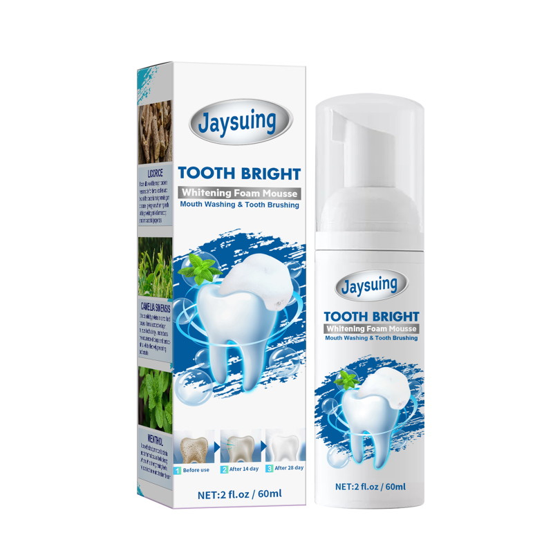 main Jaysuing Whitening Mousse Toothpaste, Oral Cleaning Odor Tartar Teeth Whitening Portable Foam Toothpaste