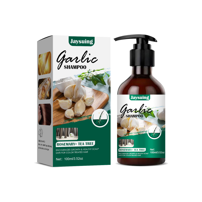 main Jaysuing Garlic Shampoo, Itchy Hair Anti-Dandruff Shampoo For Nourishing Hair Shampoo For Preventing Hair Loss