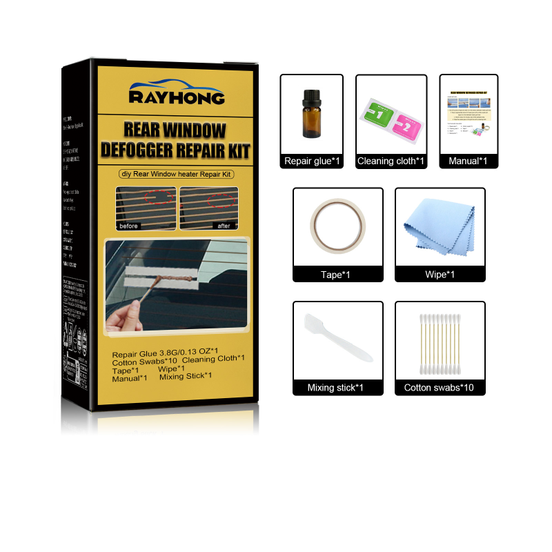 Rayhong Rear Window Defogging Repair Kit, Rear Window Heater Defroster Repair Kit Grille Line Repair Kit