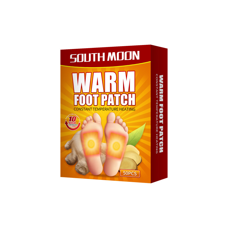 main South Moon Ginger Warm Foot Patch, Ginger Fever Health Care Warm Foot Patch Warm Baby Patch Warm And Cold