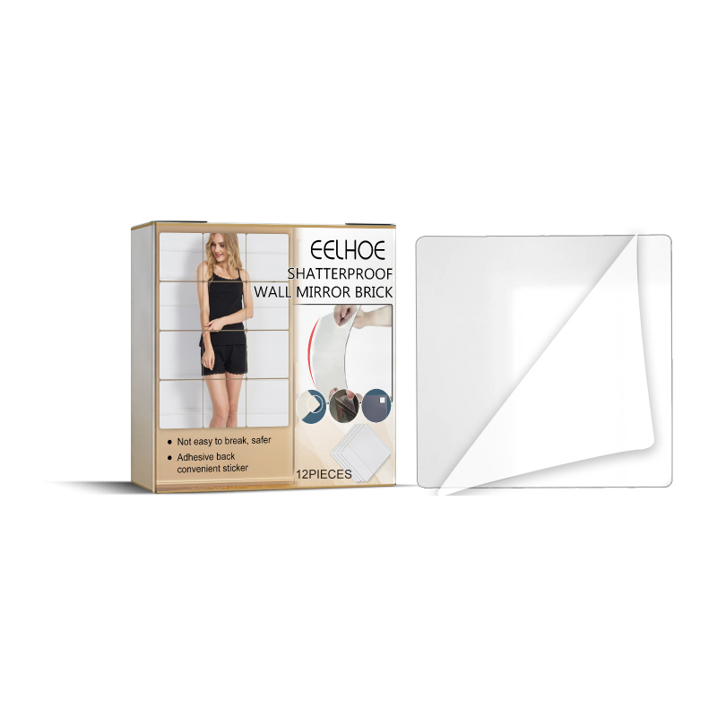 main EELHOE Anti-Fall Wall Mirror, Splicing Mirror Wall Self-Adhesive Dormitory Fitting Mirror Anti-Fall Full Body Mirror Wall Sticker