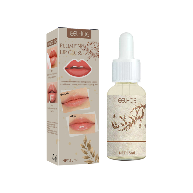 main EELHOE Plump And Plump Lip Oil, Plump Increase And Fade Lip Lines Moisturize Plump Lip Oil
