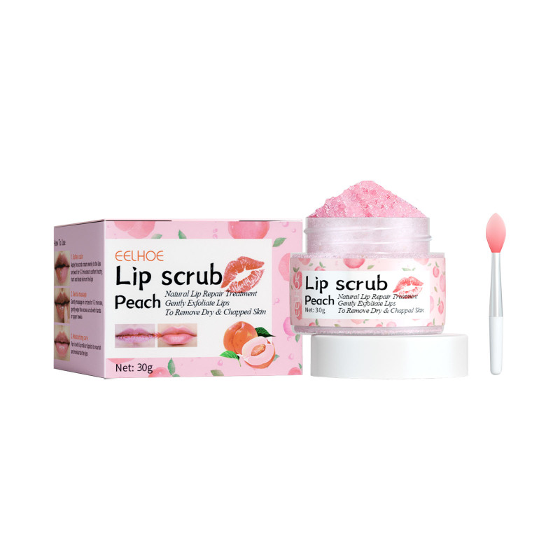 main EELHOE Peach Lip Scrub Moisturizes The Lips, Hydrates The Lips, Lightens The Skin Around The Lips And Improves The Corners Of The Mouth