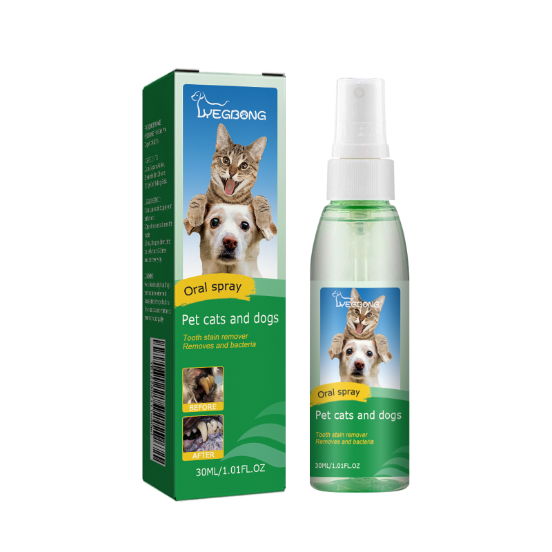 main Yegbong Pet Tooth Deodorizer Spray, Cats And Dogs Universal Mouth Cleaning Breath Freshening Spray