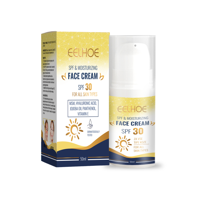 EELHOE Protective Face Cream, Brightens Skin Resists Ultraviolet Rays Prevents Aging Moisturizes Face Cream