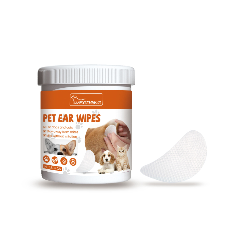 main Yegbong Pet Ear Wipes, Pet Ear Cleaning Deodorizing Removing Mite And Earwax Cleaning Wipes