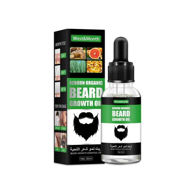 main West&Month Men's Facial Hair Treatment Nourishes And Soften Facial Hair Treatment For Men