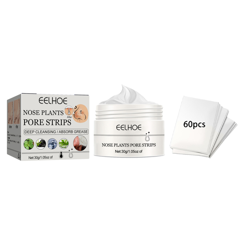 EELHOE Remove Blackhead Nose Mask, Deeply Clean Pores Remove Blackhead Pimple Tear Nose Mask