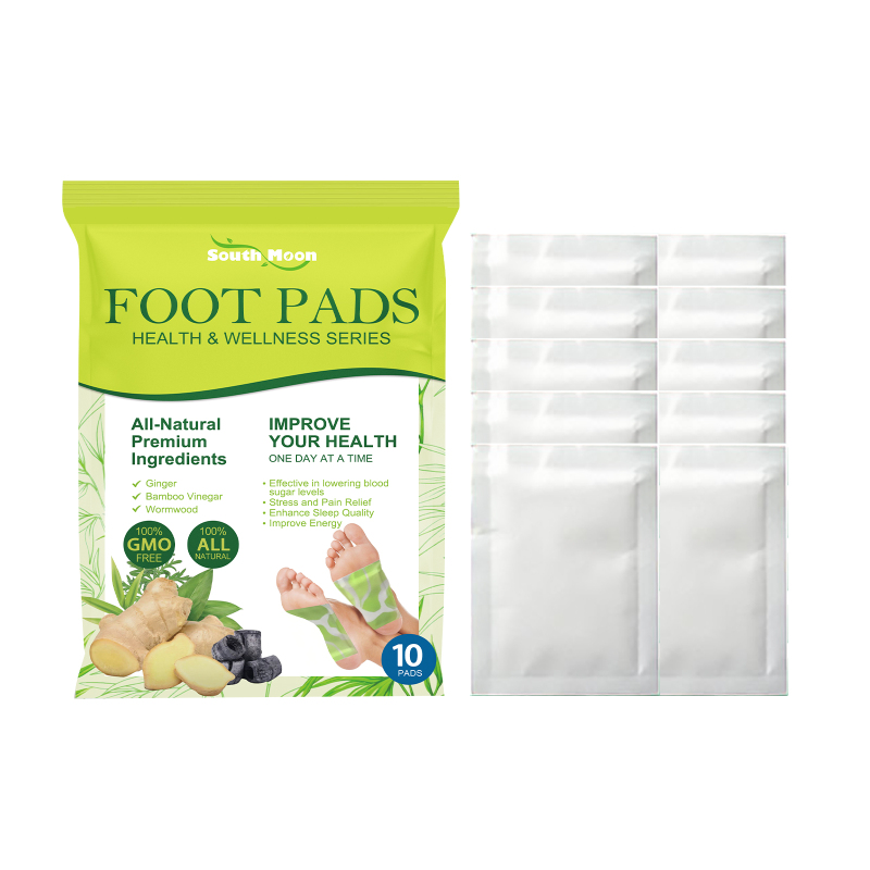 main South Moon Foot Pads, Foot Massage Ginger Removing Moisture And Cold Body Health Care Foot Pad