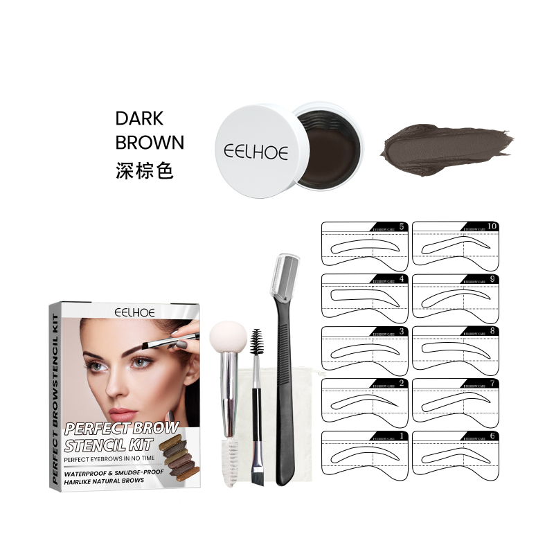 main EELHOE Eyebrow Pencil Set - Waterproof And Sweat-Resistant, Non-Runny And Non-Delayed Discoloration, Natural And Sleek Brow Shape Correction Pencil
