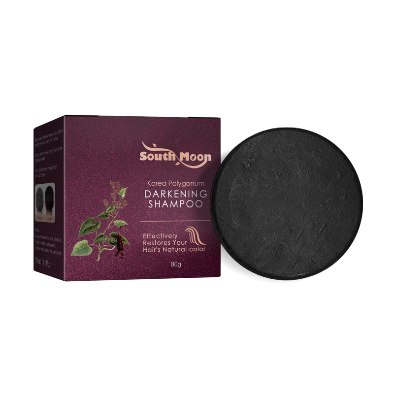 main South Moon Korea Polygonum Darkening Shampoo, Brightening Restores Natural Hair Color Black Hair Strong Nourishing Hair Root Care