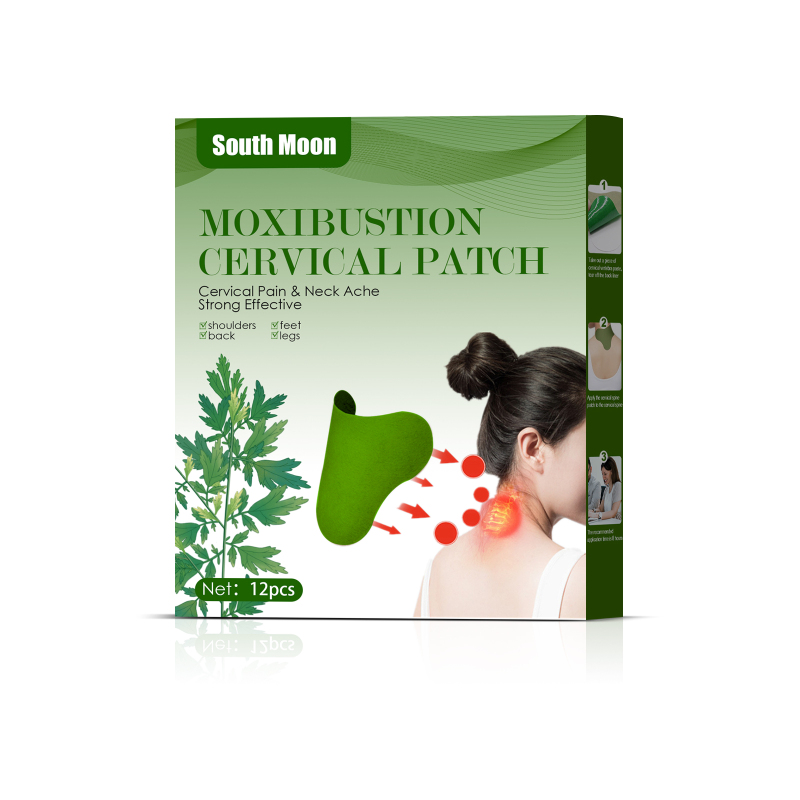 main South Moon Elderberry Cervical Patch, Daily Care Hot Compress Patch, Cervical Heating Patch, Warm-Aging Patch Of Elderberry, Plaster Patch