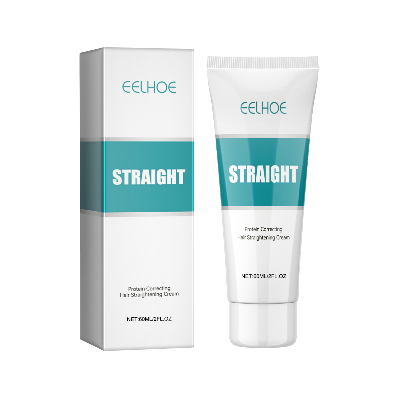 main EELHOE Protein Correction Hair Straightening Cream, Smoothing Frizz Repair Split Damaged Hair Straightening Treatment Cream