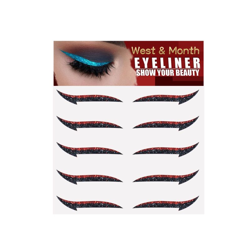 main West&Month Eyeshadow Stage Makeup Eye Makeup, European And American Eyeliner Self-Adhesive Double Eyelid Eye Makeup