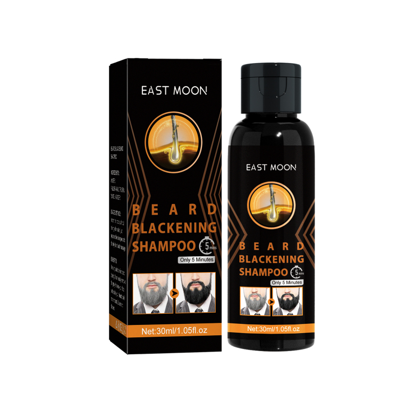 main East Moon Shampoo Men's Hair Cleansing Moisturizing Massage Treatment Smoothing Dark Hair Shampoo