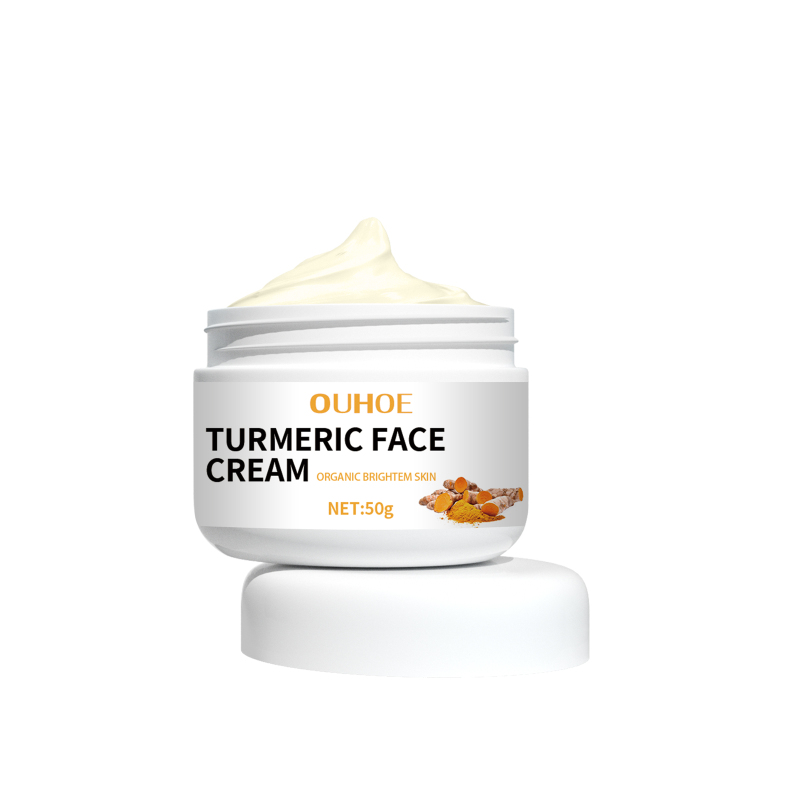 main OUHOE Turmeric Face Cream, Reduces Fine Lines And Spots Moisturizes Anti Wrinkles Face Cream