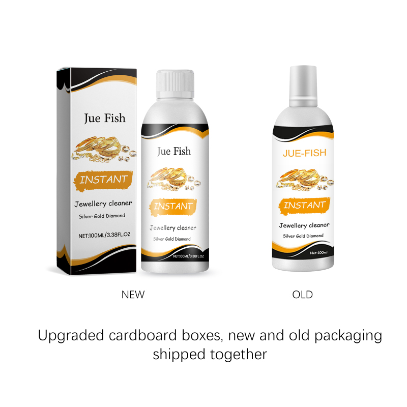 main Jue-Fish Jewellery Cleaner, Jewelry Care Decontamination Cleaning Gold And Silver Glass Surface Black Care Cleaner