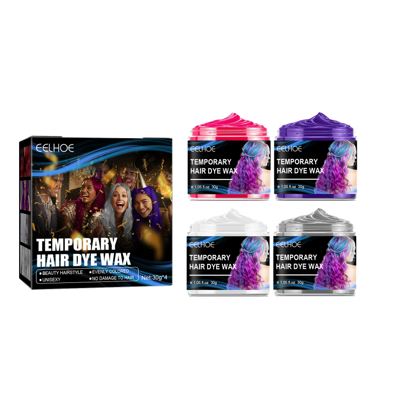 main EELHOE Temporary Party Wax Set, Halloween Party Temporary Convenient Hair Easy To Color And Wash